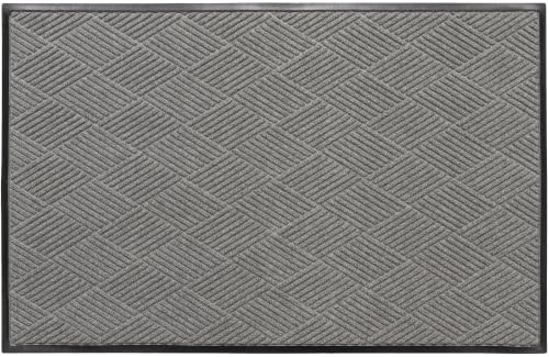 Diamonds Front Door Mat Indoor Outdoor Entrance (Extra Large 45.5"x70.5" (4’x6’) / Medium Grey)