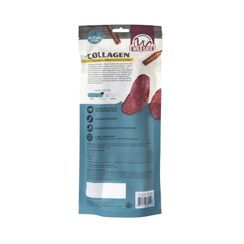 Water Buffalo Collagen Cheek Rolls 10" 3pk (11 Ounce (Pack of 3))