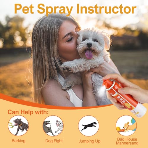 Spray Corrector Dog 80ml 3 Pack Corrector Spray for Dog to Stops Barking (orange-3PP)