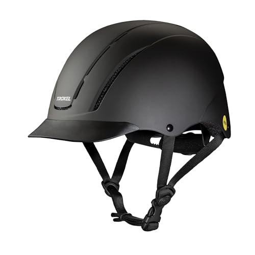 Spirit with MIPS Technology Full Coverage Horse Riding Helmet (MIPS Black Duratec / Large)