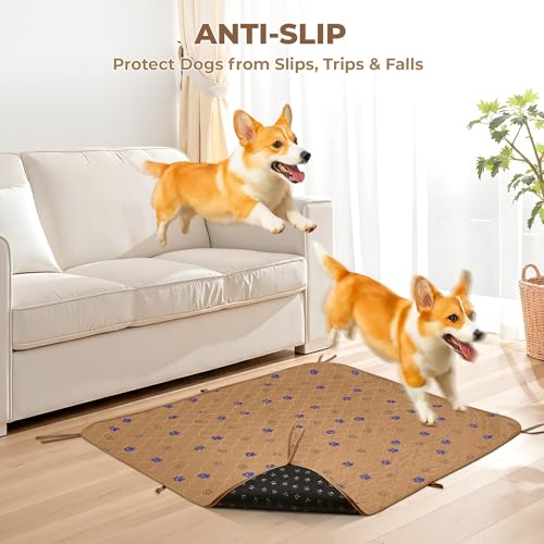 Washable Dog Pee Pads (Brown / 36*41 Inch (Pack of 2))