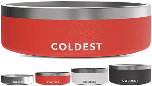Coldest Dog Bowl (42 oz / Crimson Red)
