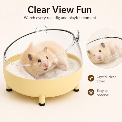 Hamster Sand Bath Container (bathtub-white)