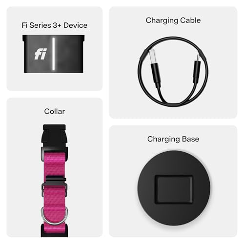 Series 3+ GPS Dog Collar & Tracker (Pink / X-Large)