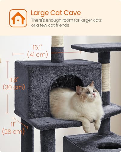 Cat Tree 73.2 (73.2 Inches / Smoky Gray)