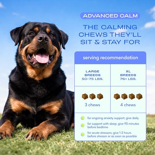 Advanced Calming Chews for Dogs (120 Count)
