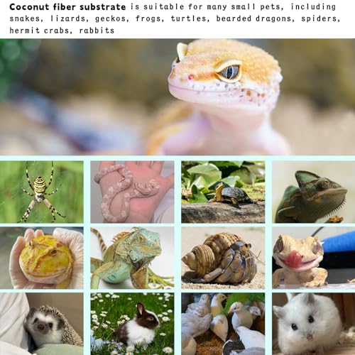 157x15.7in Reptile Carpet Coconut Fiber Substrate Large Coco Liner Roll Lizard Cage Mat Natural Coco Fiber Bedding for Bearded Dragon Turtles Iguana Tortoise Pad Garden Decoration (15.7x157Inch)