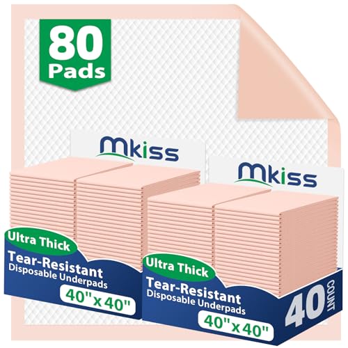 Heavy Duty Incontinence Bed Pads (40"x40" -80 Pcs)