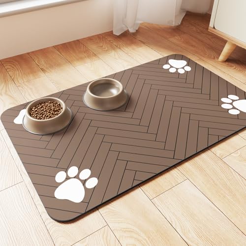 Pet Feeding Mat (Coffee / 27"L x 17"W)