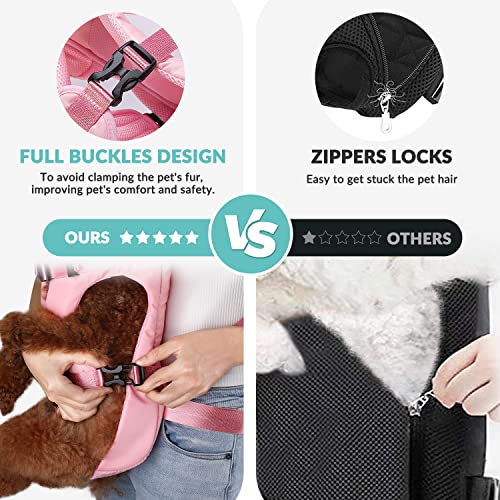 Dog Backpack Carrier (Pink)