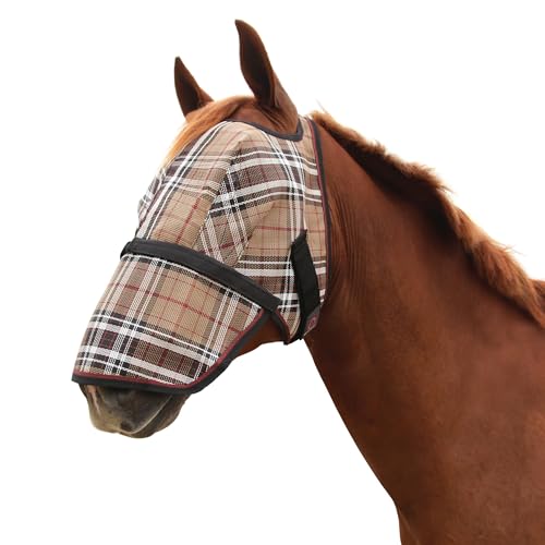Kensington Signature Fly Mask with Removable Nose (L (Average Horse) / 121-Deluxe Black)