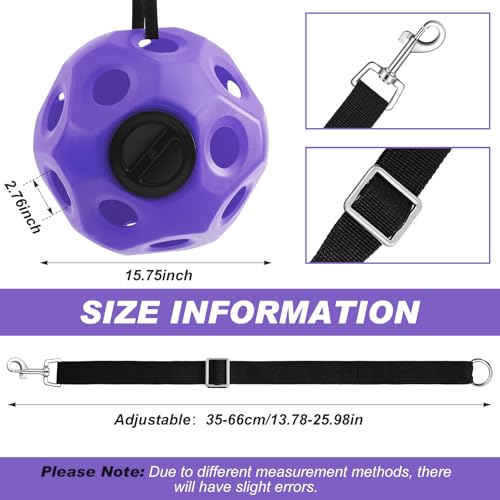 15.75" Extra Large Slow Feed Hay Ball for Horses (Purple)