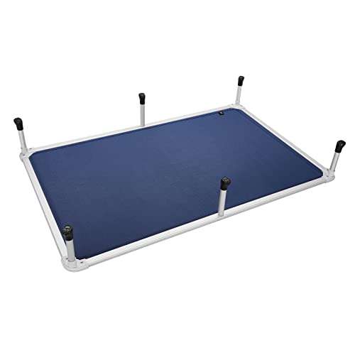 Chew Proof Elevated Dog Bed (Blue / 59.0"L x 37.5"W x 9.0"Th)