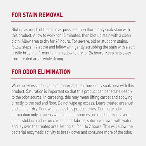Nature’s Miracle Advanced Dog Stain & Odor Eliminator (Pour / 128 Fl Oz (Pack of 1))