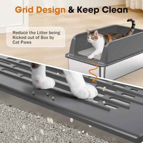 2PACK Stainless Steel Litter Box (Multi-Colored / XL)