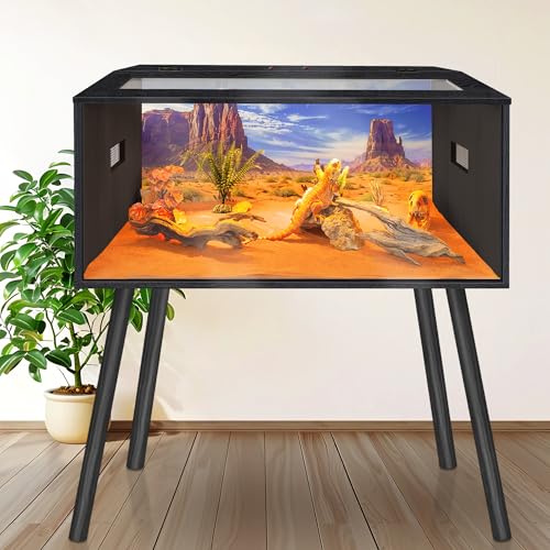 36 Gallon Reptile Tank (Black / 36 gallons,32x16x16 inch)