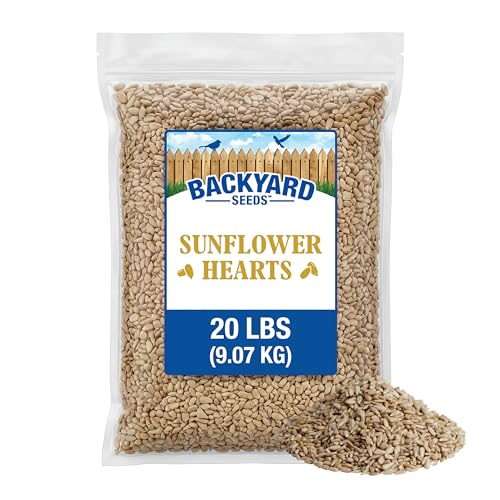 20LB Sunflower Seeds for Birds (Sunflower - Coarse Hearts / 20 Pound (Pack of 1))