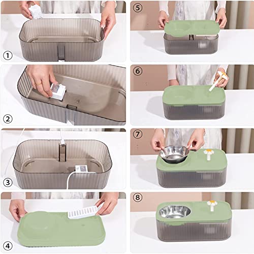 Cat Fountain Water Bowl Stainless Steel