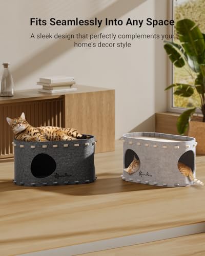 Cat House for Indoor Cats (Sesame Gray / Single)