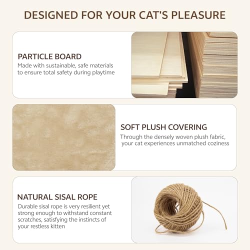 Cat Wall Furniture (Beige / 13 Piece Set)