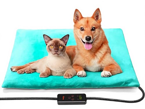 Large Pet Heating Pad (Green / 35.0"L x 24.0"W x 0.6"Th)