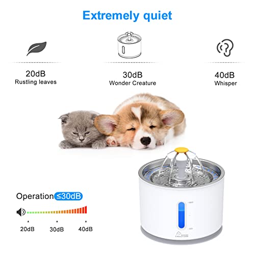 Cat Water Fountain Stainless Steel Lid 81oz