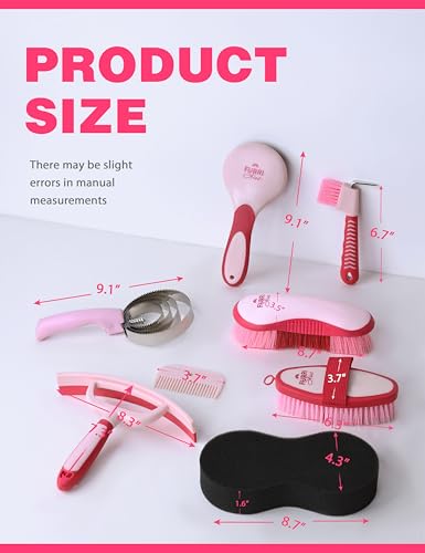 Horse Grooming Kit (Pink Garnet)