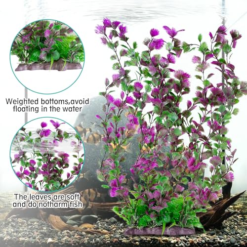 Aquarium Plastic Plants Extra Large Aquarium Plant 20.4 (B / 20.4 in)