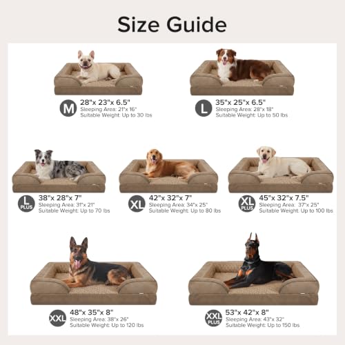 Orthopedic Extra Large Dog Bed (Brown / XXL (48"x 35"x 7.5"))