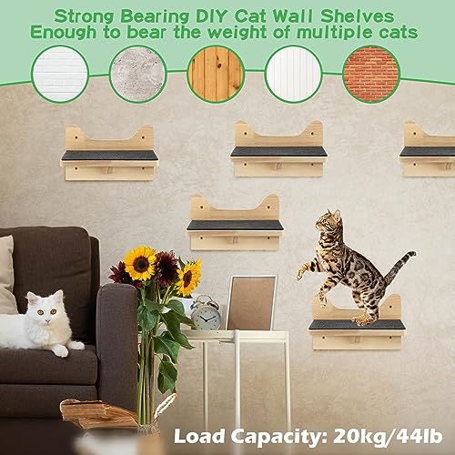 6 Set Cat Wall Shelves (Lovely)