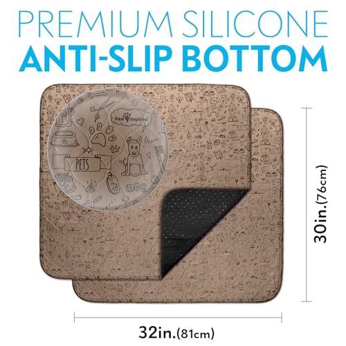 Washable Pee Pads for Dogs (32x30" (2 pack) - pattern)