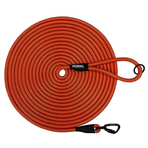 Long Dog Leash (Orange / 30FT*0.4" Single Handle)