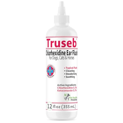 Truseb Maximum Strength Dog Ear Infection Treatment Flush