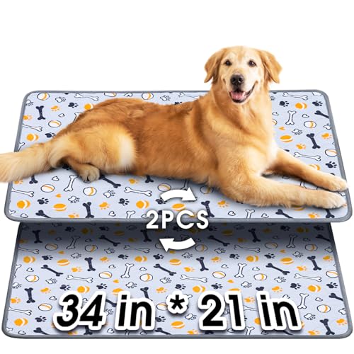 Washable Pee Pads for Dogs (Gray / 34 x 21")
