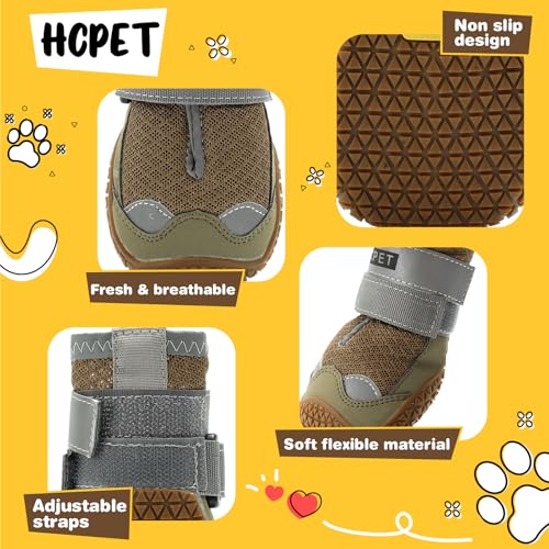 Dog Shoes for Dogs (Army Green / Width 1.96 in)