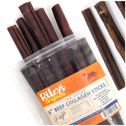 6" Beef Collagen Sticks for Dogs