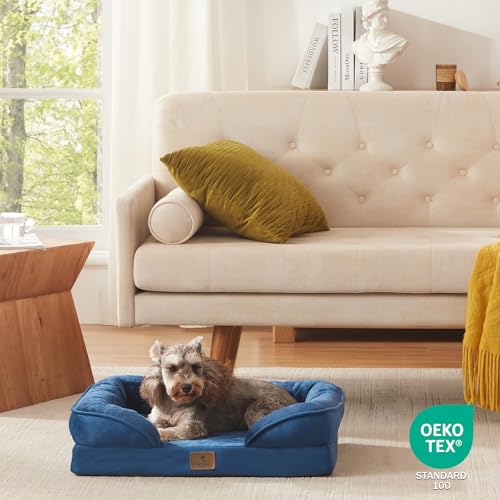 Orthopedic Dog Bed (24.0"L x 18.0"W x 6.0"Th / Navy Blue)