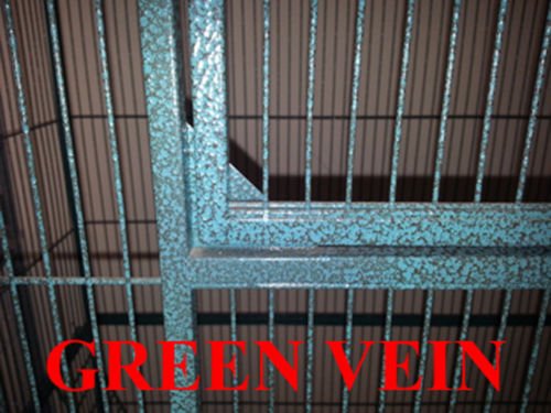 NEW Corner Open Playtop Parrot Bird Cage (Green Vein)