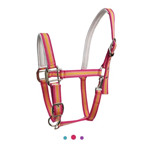Adjustable Horse Halter (PINK / X-Full)