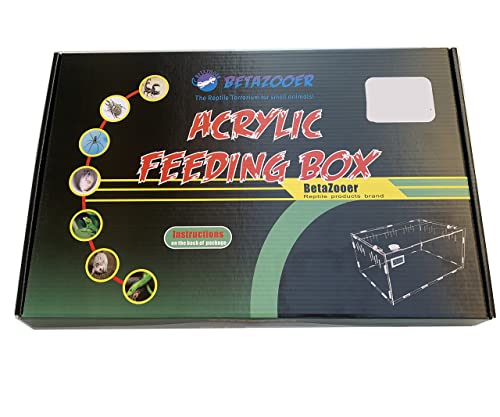 Acrylic Reptile Terrarium Breeding Tank Enclosure 11.4"x7.7"x5.9" (Small)