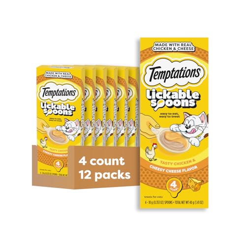 Lickable Spoons Wet Cat Treats (4 Count (Pack of 12))
