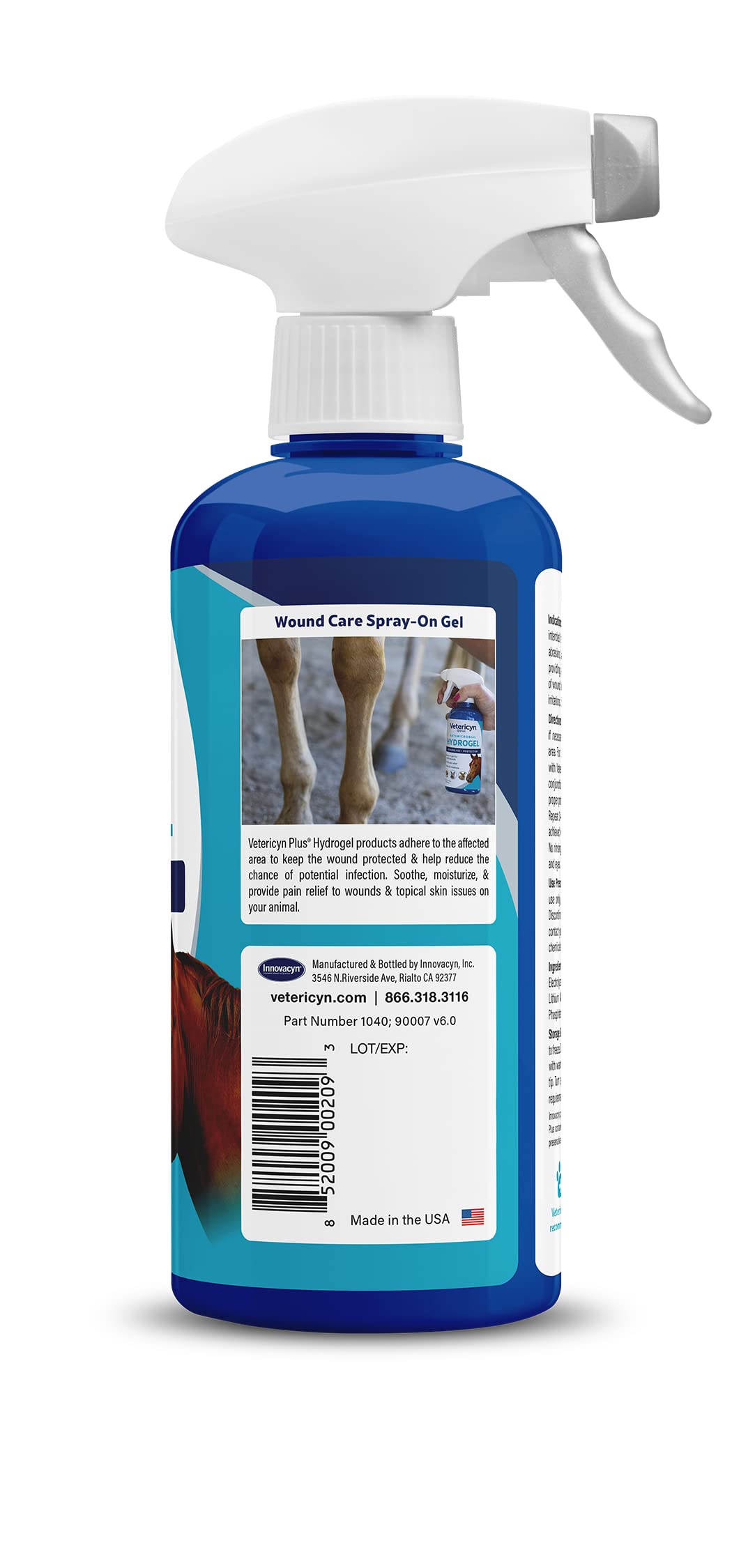 Plus All Animal Wound Care Hydrogel Spray (16 Fl Oz (Pack of 1) / Trigger)