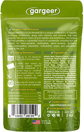 2oz All Reptiles Color Enhancer. Boost Colors & Health