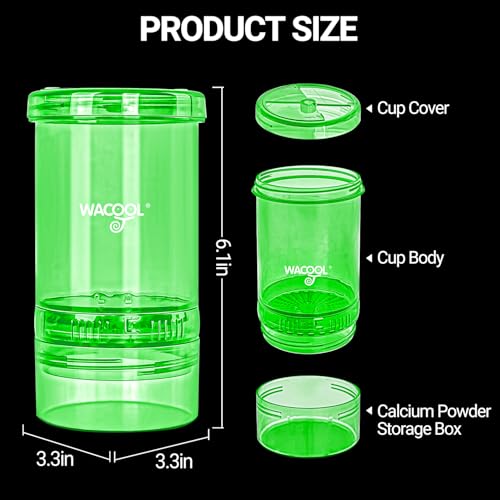 Cricket Calcium Powder Mixer for Reptiles