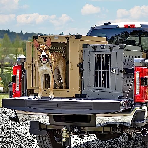Aluminum Collapsible Dog Crate (White / 41.6"L x 29.7"W x 33.9"H)