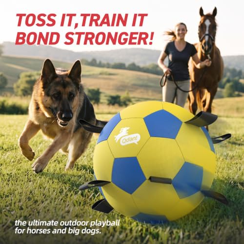 25 Inch Herding Ball for Dog with Straps (Yellow / 25 Inch)