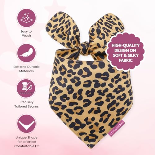 Luxury Dog Bandanas (Leopard / Medium)