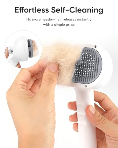 Pet Steam Brush Dog Cat 2026 New Grooming Comb for Shedding (Gray / 240ML)