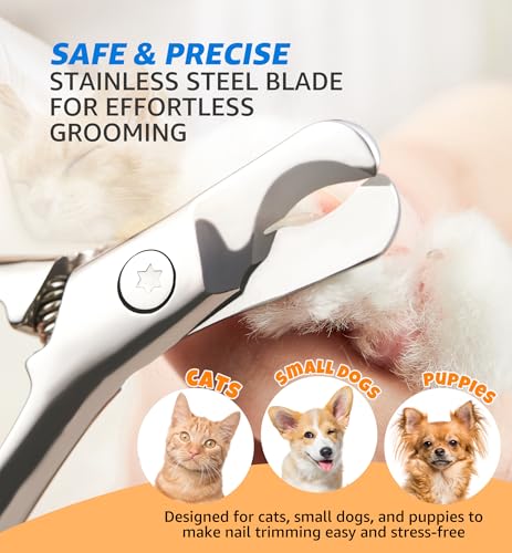 Pet Nail Clippers for Cats & Small Medium Dogs Puppies