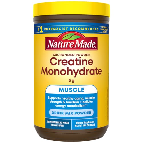 Micronized Creatine Monohydrate Powder 5g per Serving (15.8 Ounce (Pack of 1))